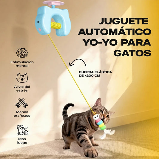 YO-YO, EL ÚNICO JUGUETE DISEÑADO PARA GATOS CON ANSIEDAD